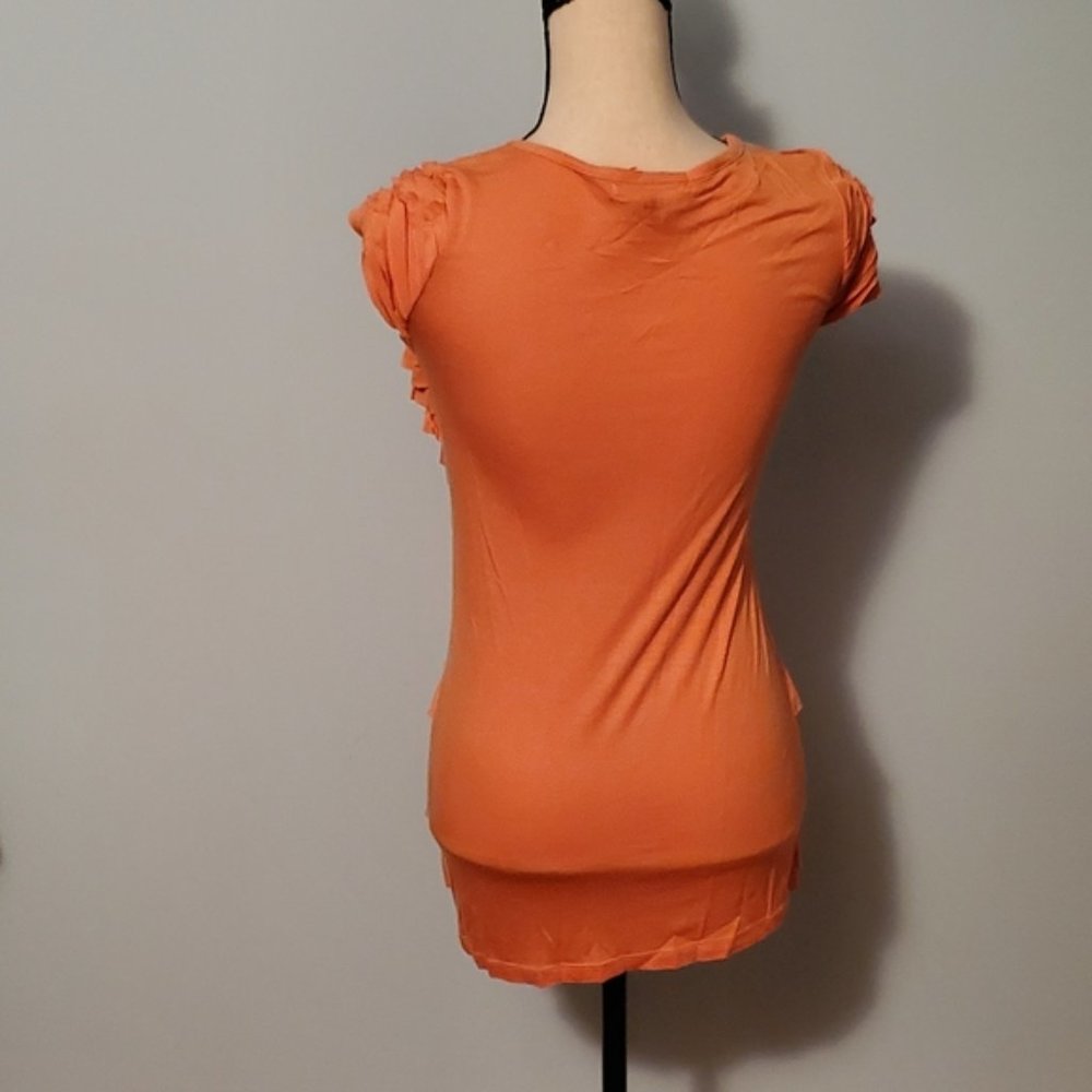 Design History Orange Ruffle Dress - Picture 5 of 7